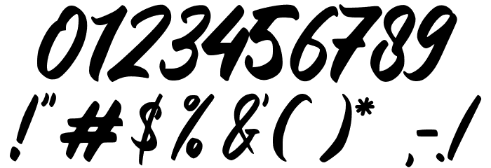 Graby Font Alte caractere