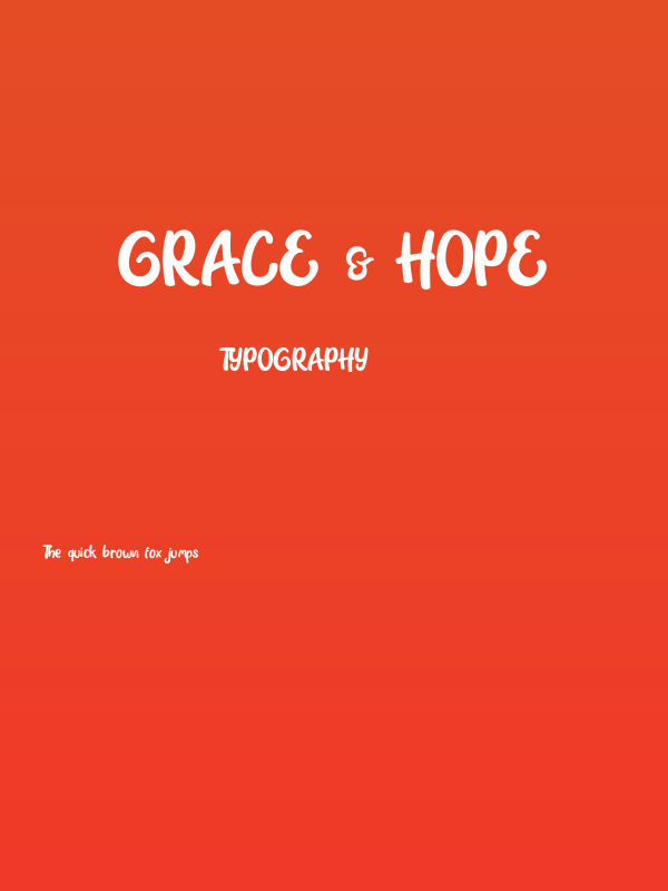 Grace & Hope Poster