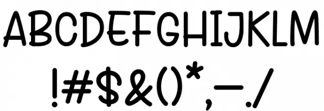 Grace Sherina Font OTHER CHARS