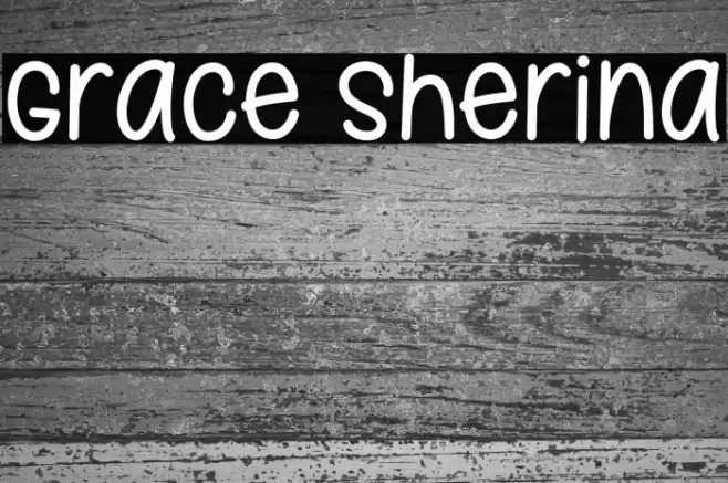Grace Sherina Font examples