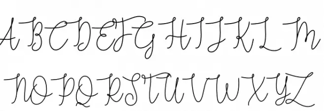 Grace Font UPPERCASE