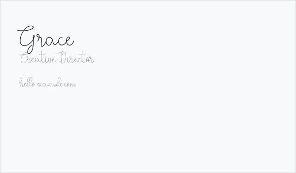 Grace Business Card