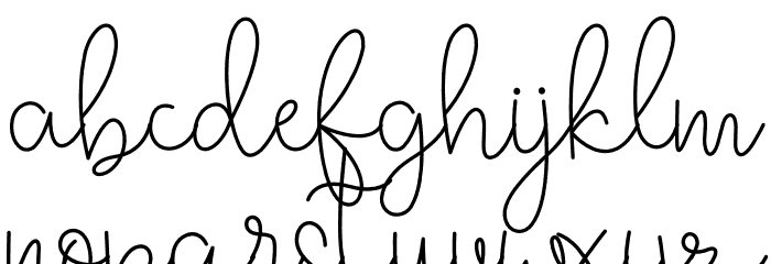 Grace Font LOWERCASE