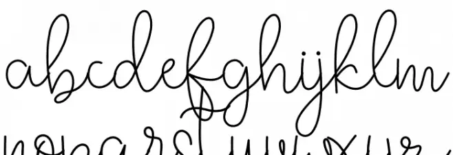Grace Schriftart Kleinbuchstaben