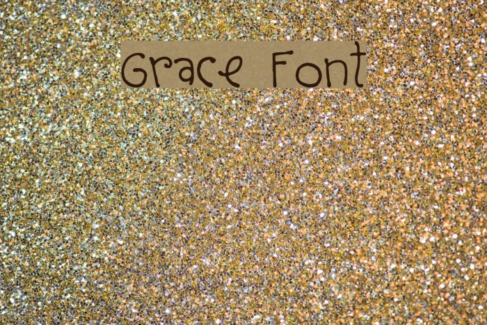 Grace Font examples