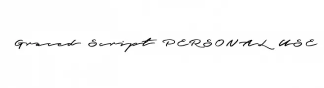 Graced Script PERSONAL USE  नि: शुल्क फ़ॉन्ट्स डाउनलोड