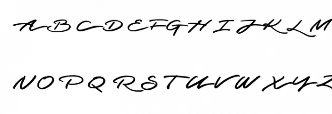Graced Script PERSONAL USE Polices MAJUSCULES
