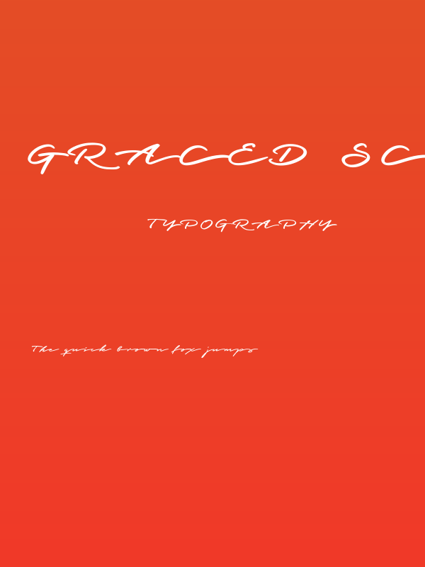 Graced Script PERSONAL USE Poster