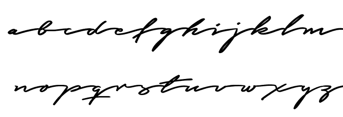 Graced Script PERSONAL USE Font LOWERCASE