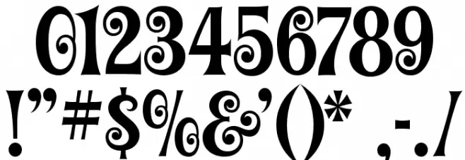 Graceful Mazurka Font OTHER CHARS