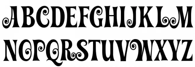 Graceful Mazurka Шрифта ВЕРХНИЙ