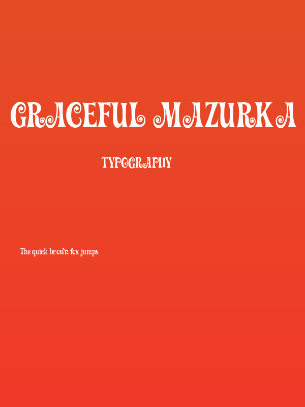 Graceful Mazurka Poster