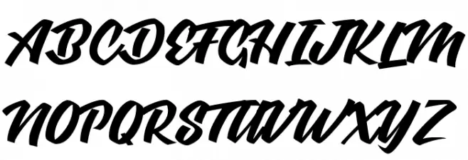 Graceland Personal Use  フォント 大文字