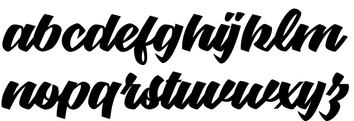 Graceland Personal Use Font LOWERCASE