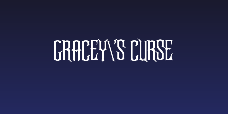 Gracey's Curse Social Header