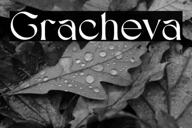 Gracheva Font examples