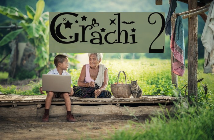 Grachi 2 Font examples