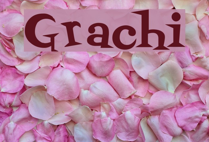 Grachi Font examples