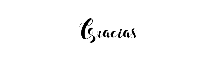 Gracias  Frei Schriftart Herunterladen