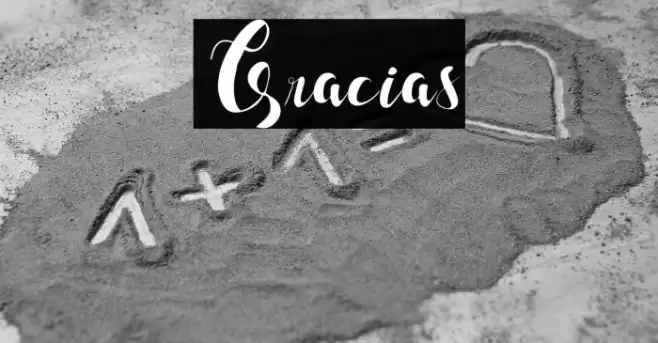 Gracias Font examples