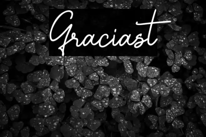 Graciast Font examples