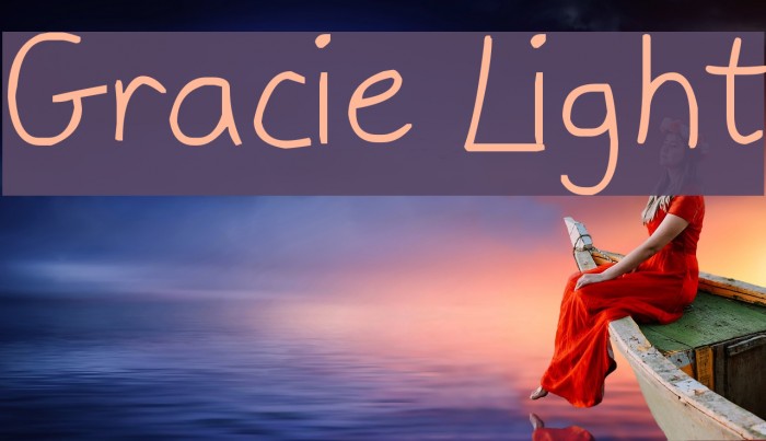Gracie Light Font examples