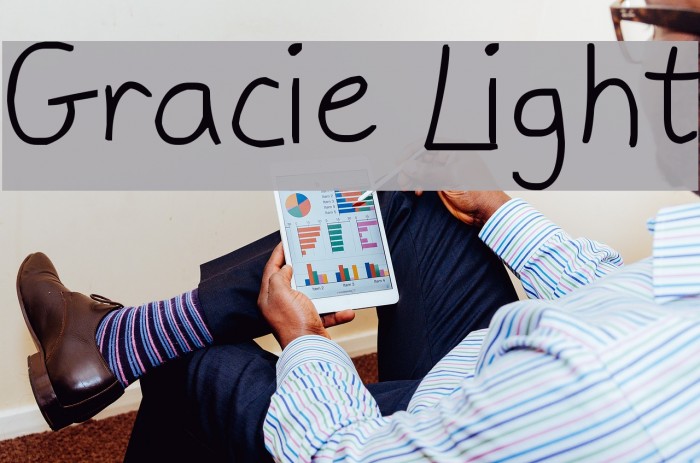 Gracie Light Font examples