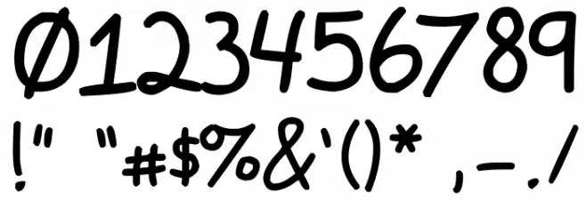 Gracie Font OTHER CHARS