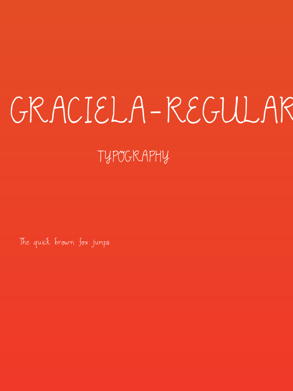 Graciela-Regular Poster