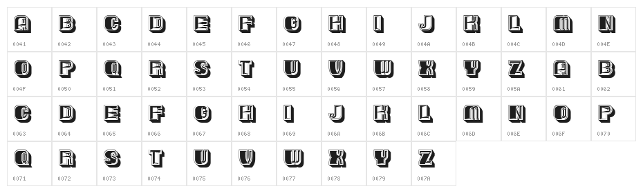Gracious Regular Character Map