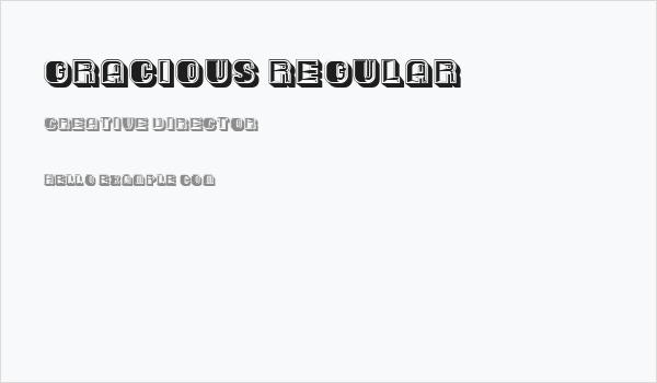 Gracious Regular Business Card