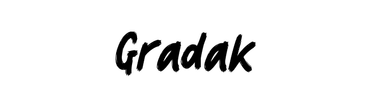 Gradak  नि: शुल्क फ़ॉन्ट्स डाउनलोड
