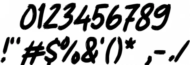 Gradak Font OTHER CHARS