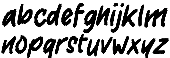 Gradak Font LOWERCASE
