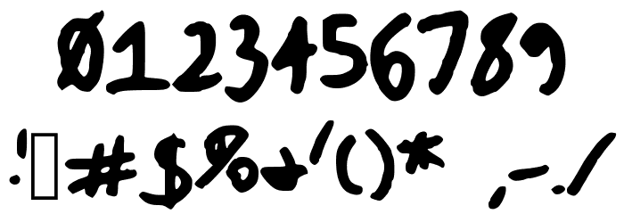 GradeSkoolerNBP Font OTHER CHARS