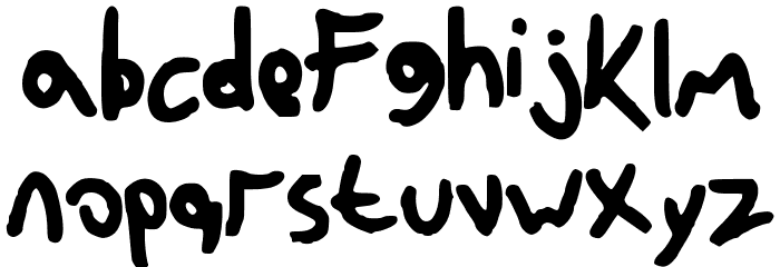 GradeSkoolerNBP Font LOWERCASE