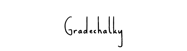 Gradechalky  Frei Schriftart Herunterladen
