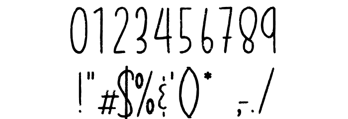 Gradechalky Font OTHER CHARS