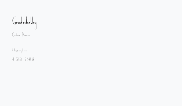 Gradechalky Business Card