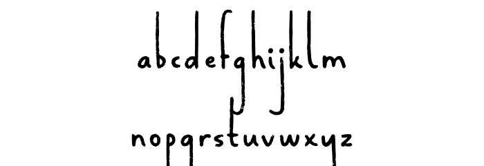 Gradechalky Font LOWERCASE