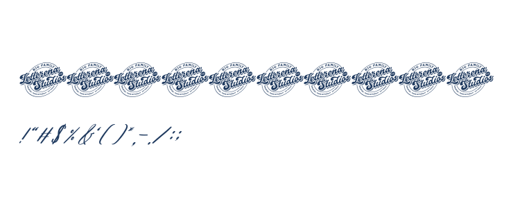 Gradefully Beauttina DEMO VERSI Italic Other Characters