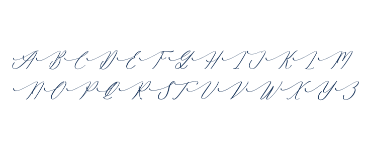 Gradefully Beauttina DEMO VERSI Italic Uppercase