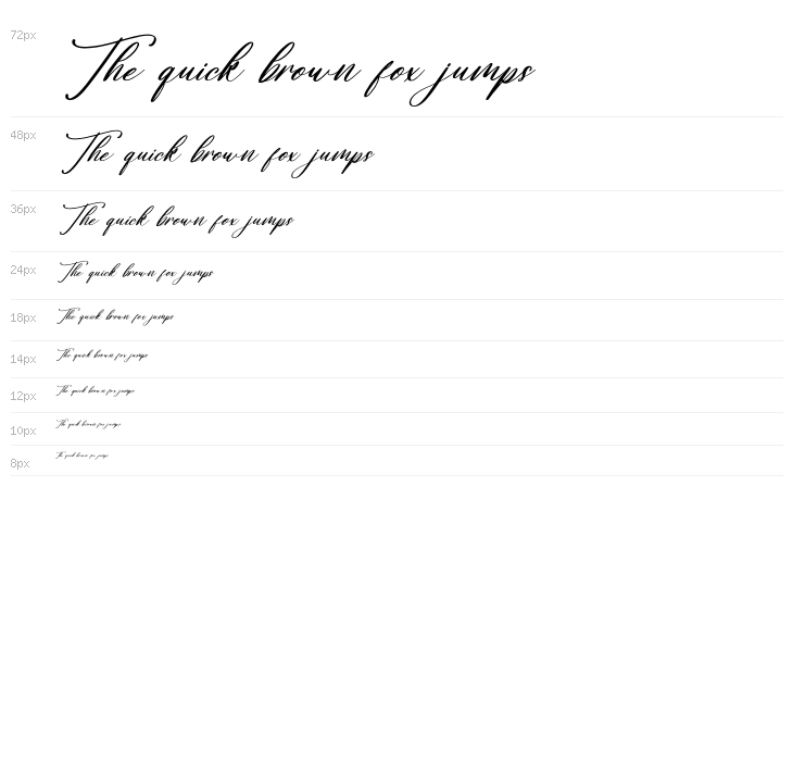 Gradefully Beauttina DEMO VERSI Italic Waterfall