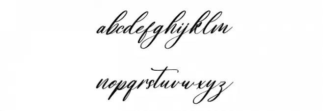 Gradefully Beauttina DEMO VERSI Italic फ़ॉन्ट लोअरकेस