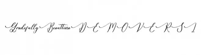 Gradefully Beauttina DEMO VERSI  Frei Schriftart Herunterladen