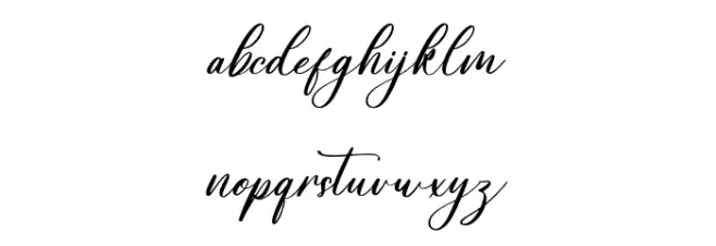 Gradefully Beauttina DEMO VERSI フォント 小文字