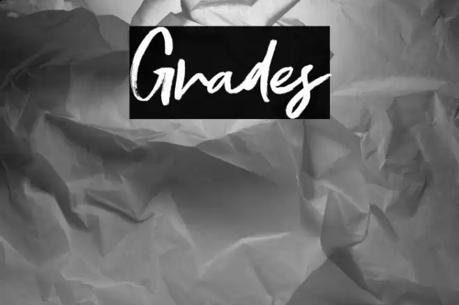 Grades Font examples