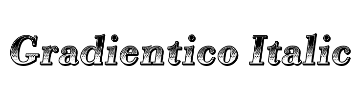 Gradientico Italic  لخطوط تنزيل