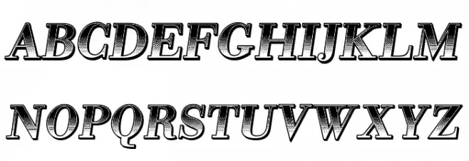 Gradientico Italic Polices MAJUSCULES