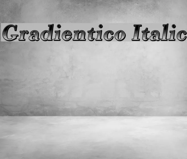Gradientico Italic Example 1